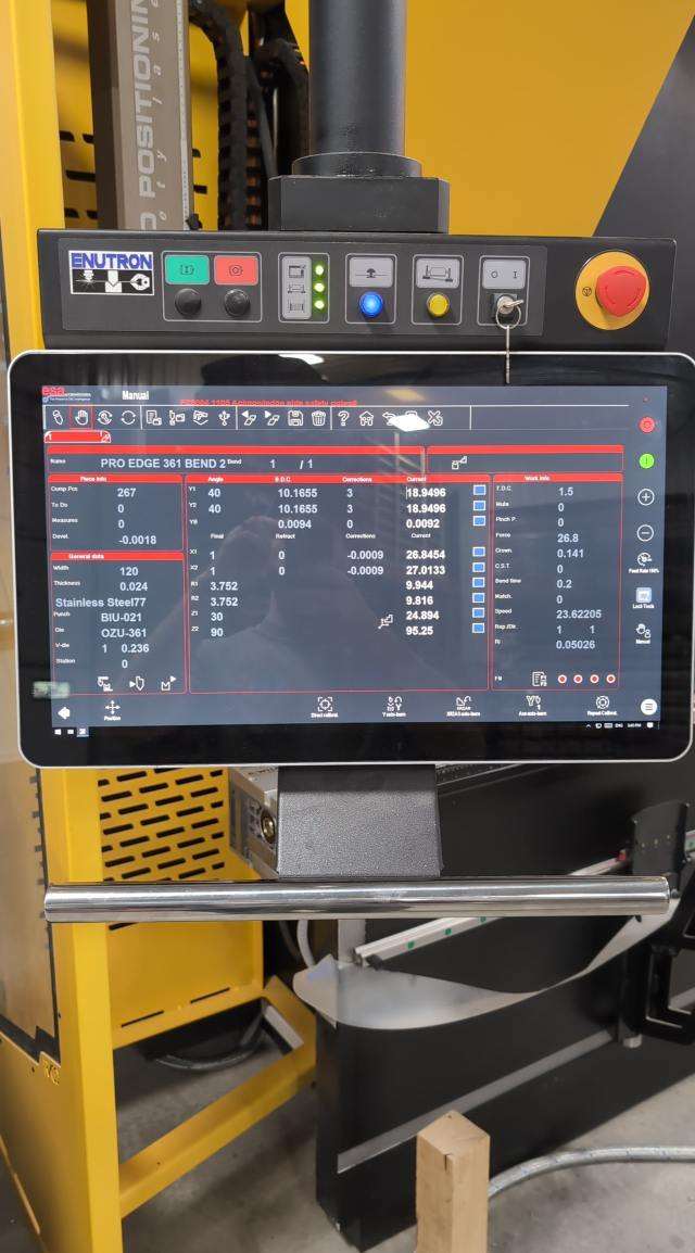 160 Ton x 10' Omega PRCB 30160 Hydraulic Press Brake, 2022 - 6 Axis Back Gauge, Willa Crowning, Auto Positioning Safety System - Image 4