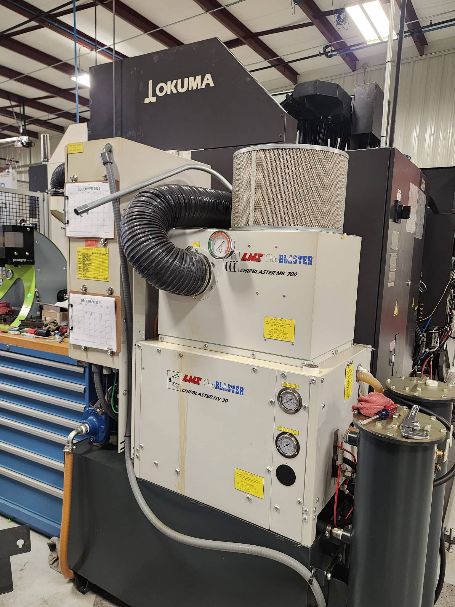 Okuma Genos M460V-5AX 5-Axis CNC VMC, 2021 - Robot Loader, Chip Conveyor, Mist Collector - Image 12
