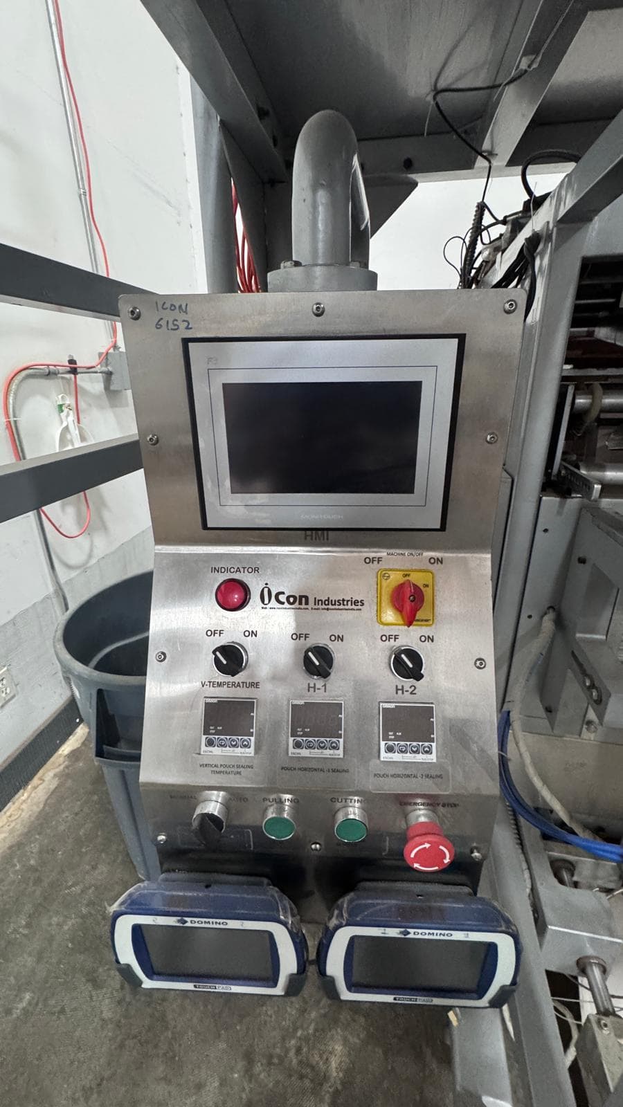 Automatic 10-Head Packing Machine with Integrated Scale System, Domino V320i TTO Printers, Conveyor & Mezzanine, 2020 - Image 9
