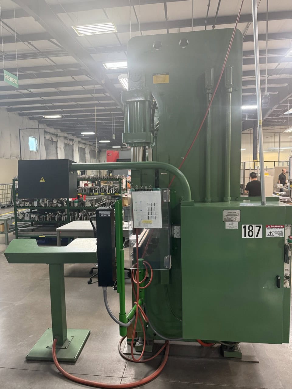 90 Ton x 8' Cincinnati 90-CBII Press Brake, 1996 - Backgauge - Image 4