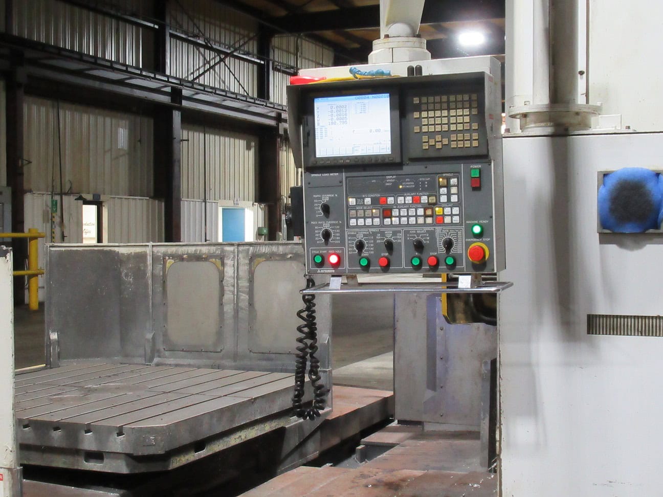 Mitsubishi M-HT 13/1618 CNC Horizontal Boring Mill, 2008 - TSC, Probe, 5.1" Spindle Diameter - Image 4
