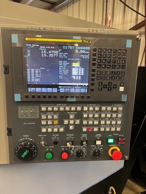DMC DL-22LA CNC Lathe, 2022 - Tailstock, Chip Conveyor, Parts Catcher - Image 9