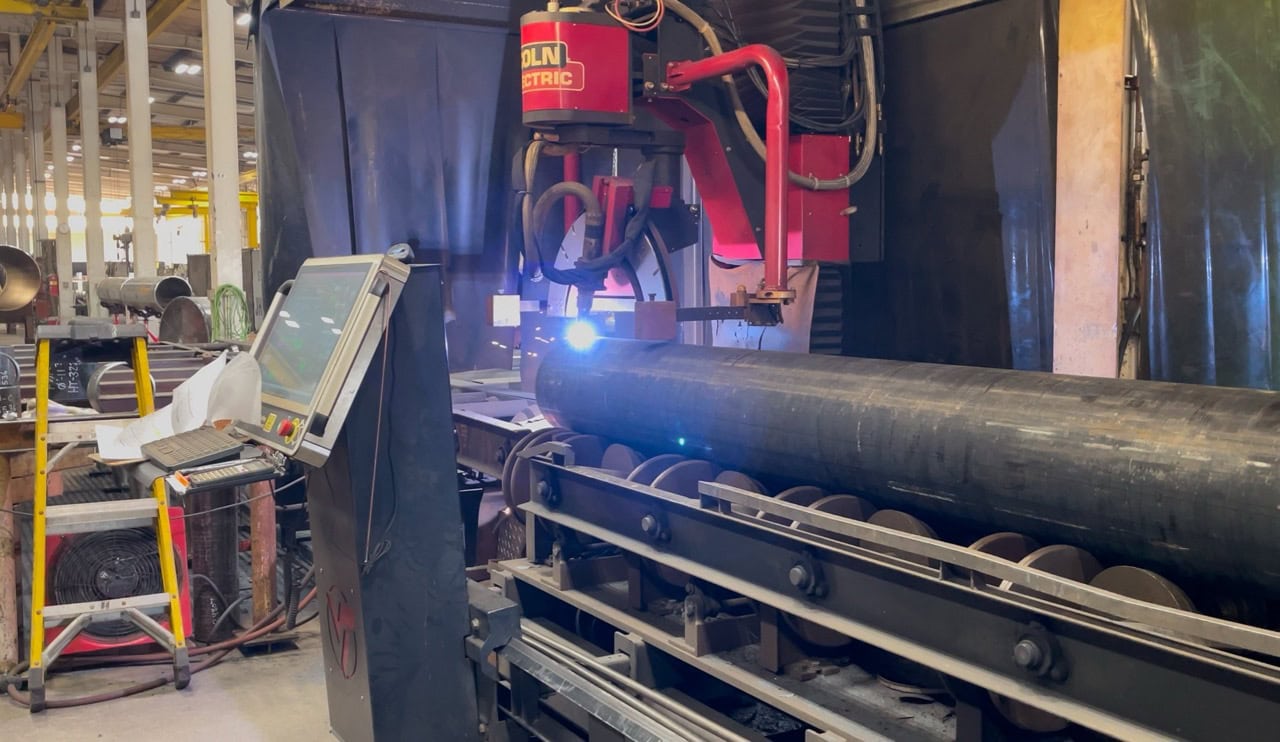 40' Lincoln Vernon MPM5 CNC Pipe Profiler, 2022 - Infeed/Outfeed Conveyor, Fineline 300 20FT-TL - Image 15
