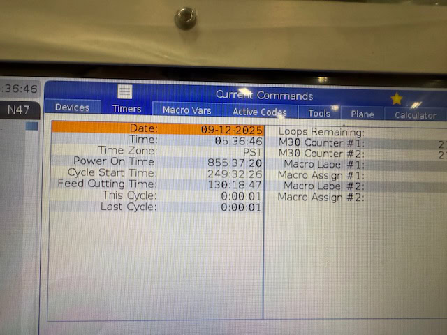 Haas UMC-500SS 5 Axis UMC, 2023 - TSC, Chip Conveyor, Probe - Image 7