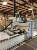 Weeke Venture 107M CNC Router, 2015 - 120" x 50x Travels, Model BMG111, Free Standing Dust Collector, Safety Cage - Image 3