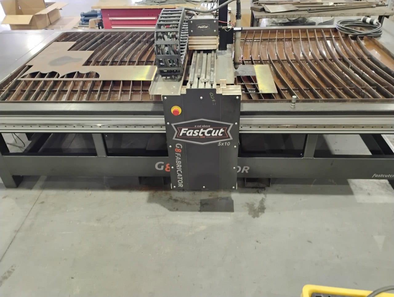 5'x10' Fastcut G8 Plasma Table - 125 Amp Hypertherm Powermax 125, Water Table