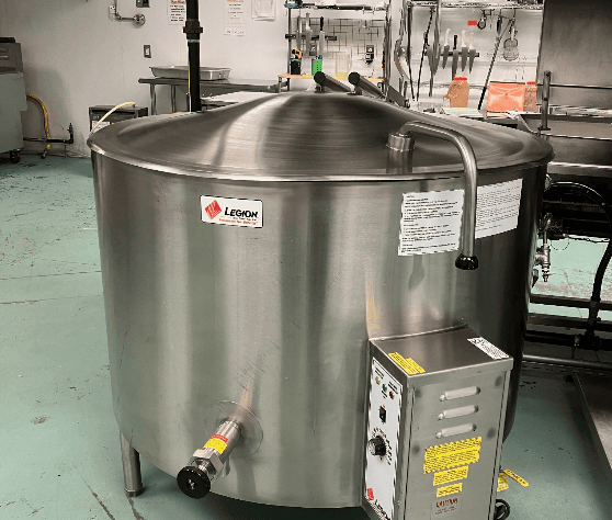 Legion 100 Gallon Self-Contained, Low-Profile, Jacketed Steam Kettle