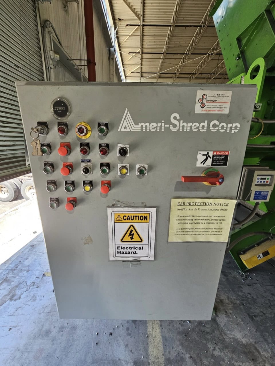Ameri-Shred AMS-21030-PT Shredder, 2015 - Set up for Plastics. - Image 2