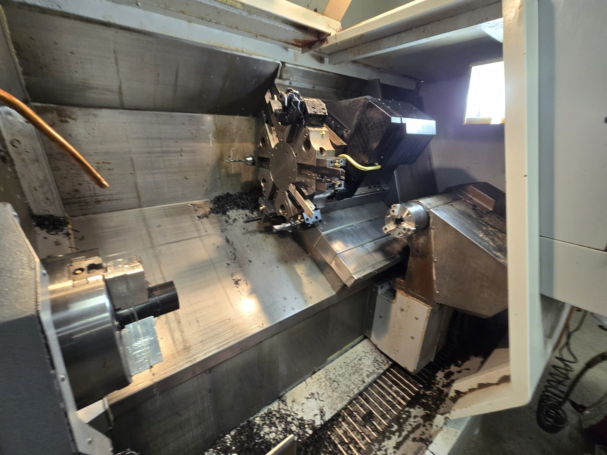 Haas TL-25 CNC Lathe, 2008 - Live Tooling, Sub Spindle, Servo Bar 300 Feeder - Image 6