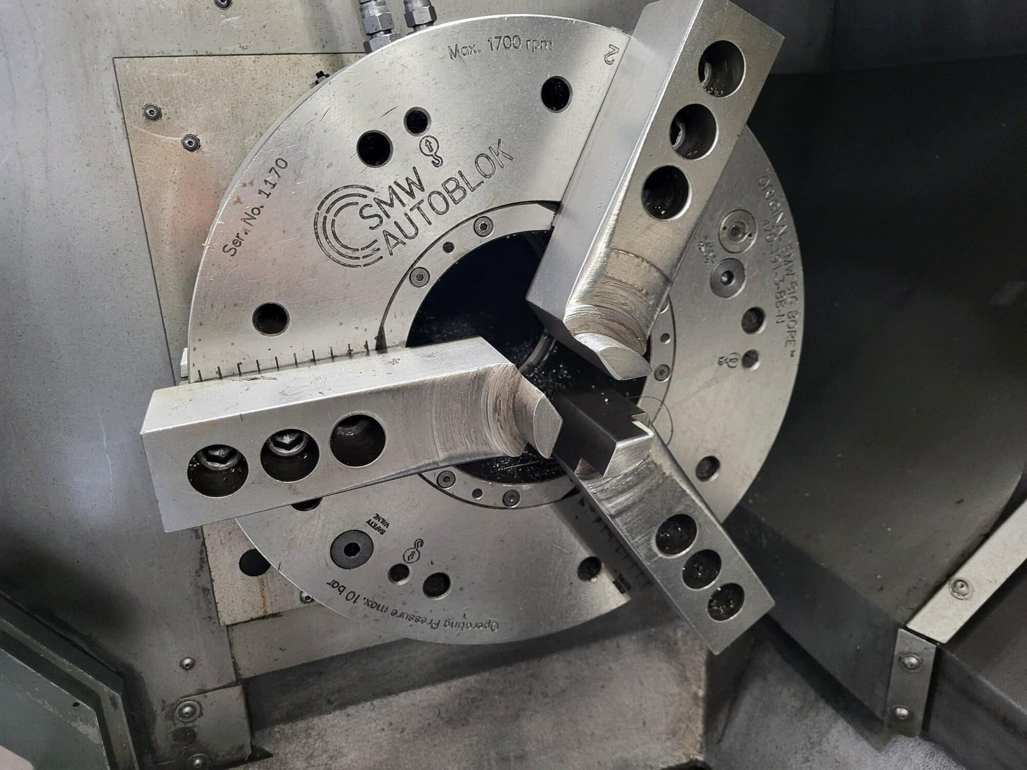 Haas ST-40 Big Bore CNC Lathe, 2013 - Chip Conveyor, 18.5" SMW Autoblok Chuck - Image 14