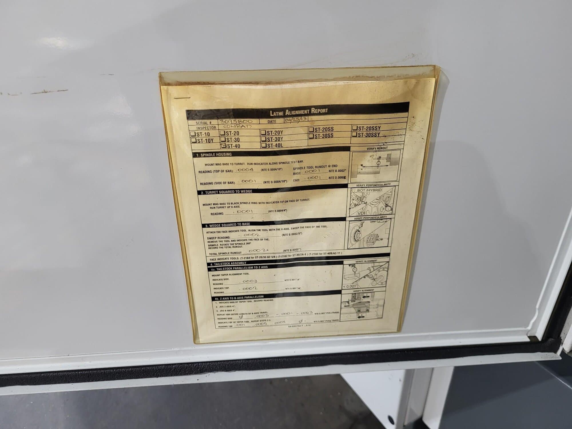 Haas ST-40 Big Bore CNC Lathe, 2013 - Chip Conveyor, 18.5" SMW Autoblok Chuck - Image 28
