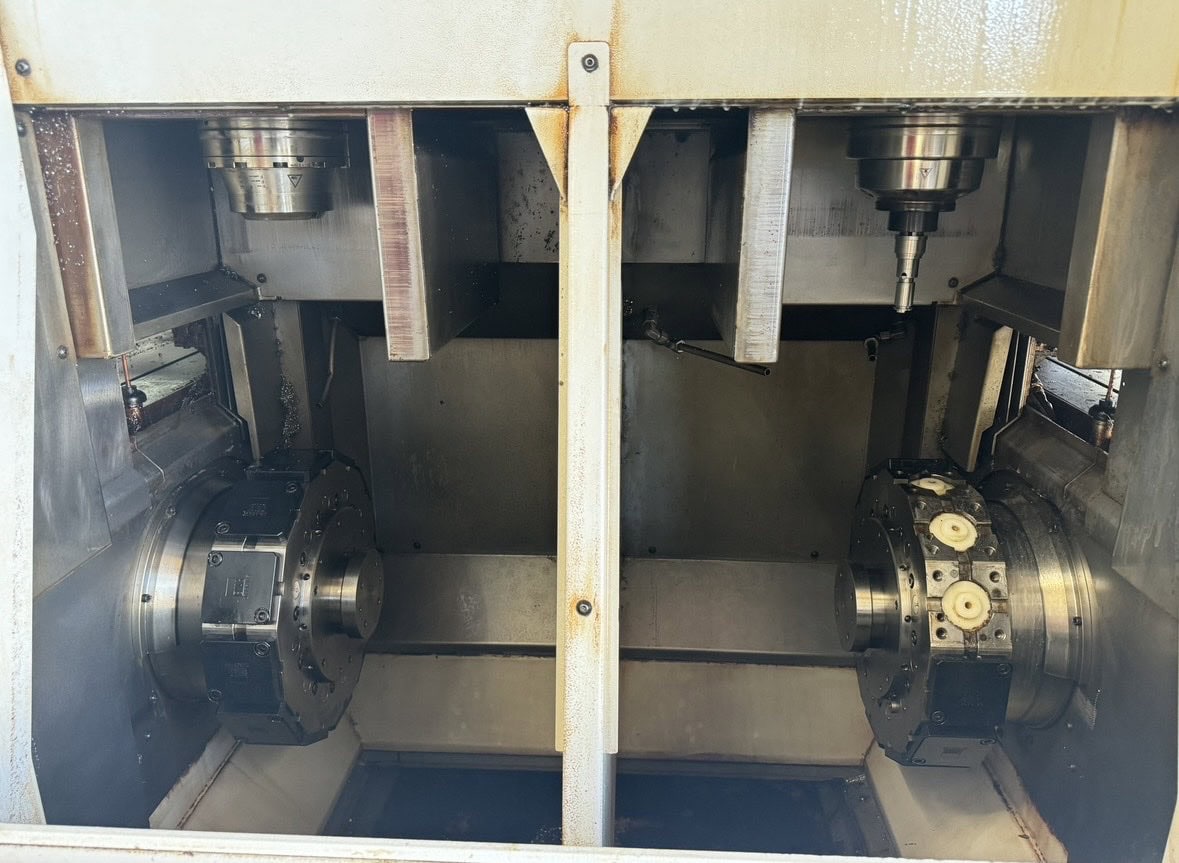 EMAG VL3-DUO CNC Twin Spindle Vertical Turret Lathe, 2018 - Chip Conveyor, Full Automation System - Image 2