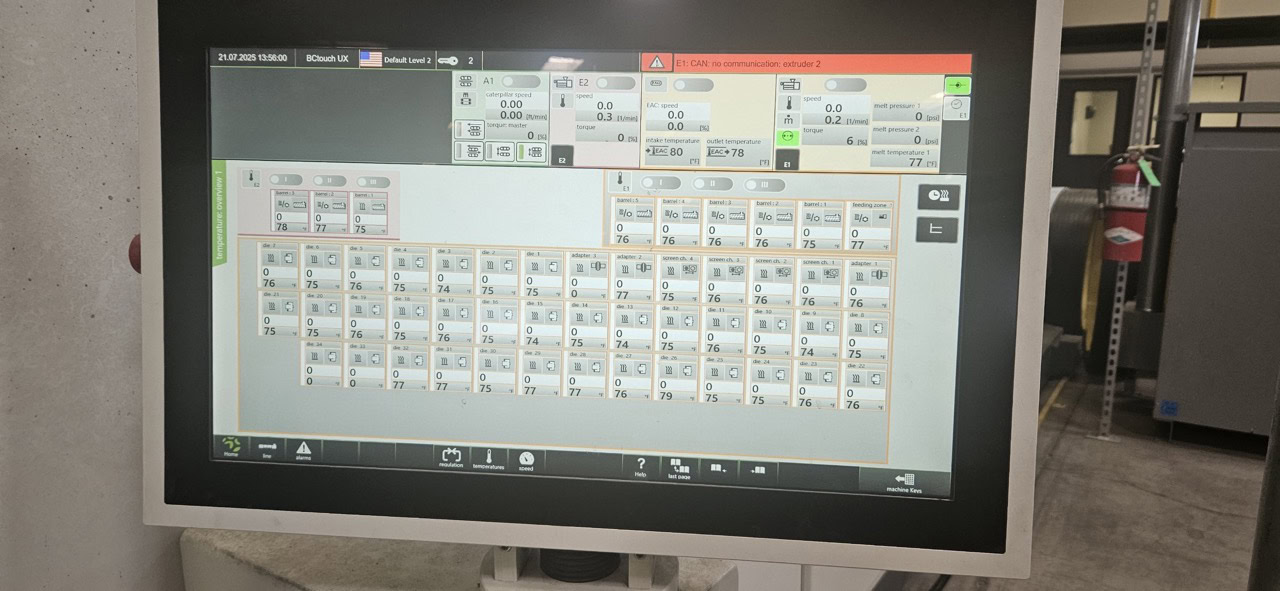 Battenfeld Helix II 630 VFI+FDC Pipe Extrusion Line, 2020 - solEx NG-90 Single Screw Extruder, Feeders, Vac Tanks, CoolTanks - Image 16