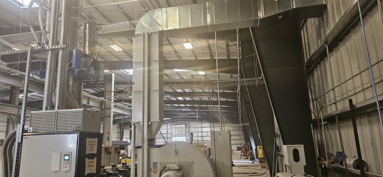 Battenfeld Helix II 630 VFI+FDC Pipe Extrusion Line, 2020 - solEx NG-90 Single Screw Extruder, Feeders, Vac Tanks, CoolTanks - Image 23