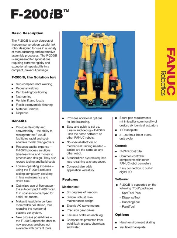 Fanuc F200IB Robot, 2005 - Image 6