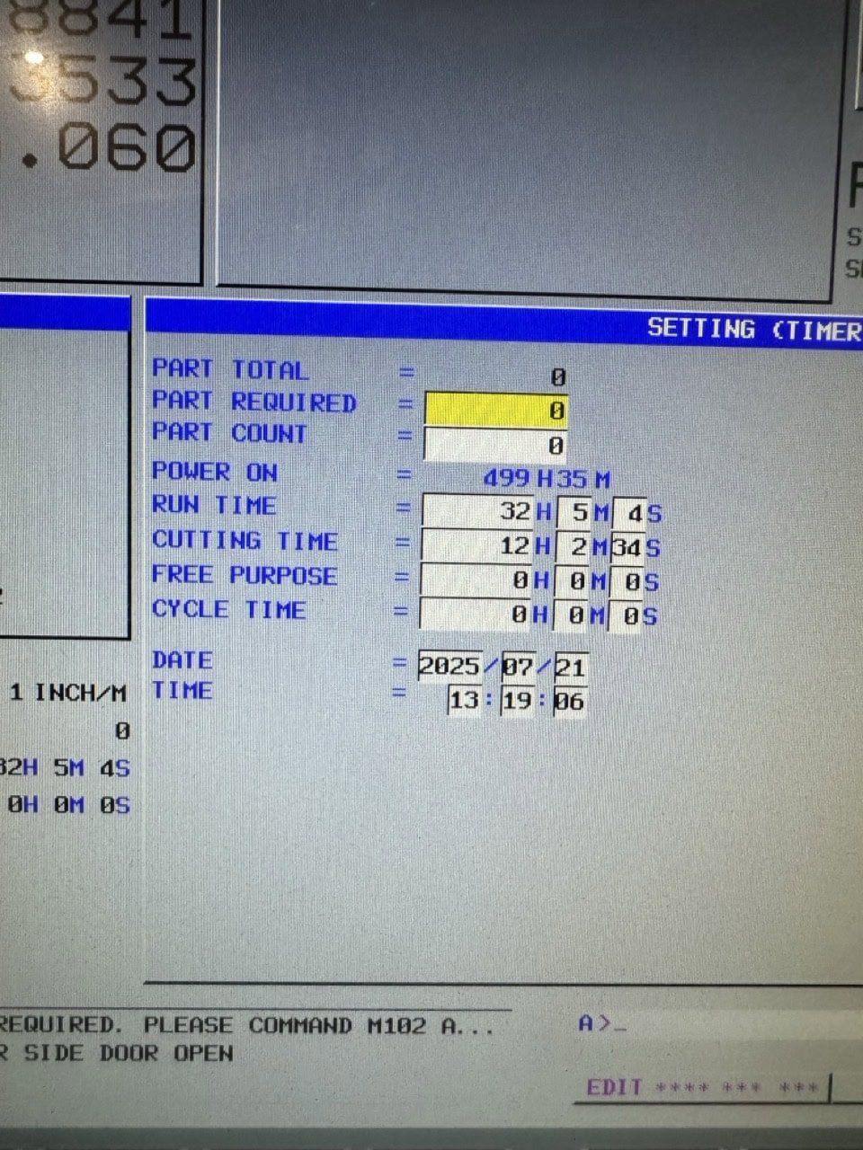 Doosan NHP 5000 HMC, 2021 - LNS Turbo MH250 Chip Conveyor, Probe, Tool Setter, 12 Cutting hours on machine!! - Image 7