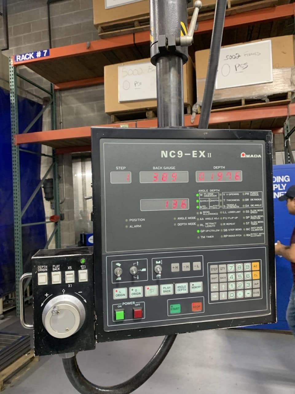 35 Ton x 4' Amada RG-35S Hydraulic Press Brake, 1993 - Image 5