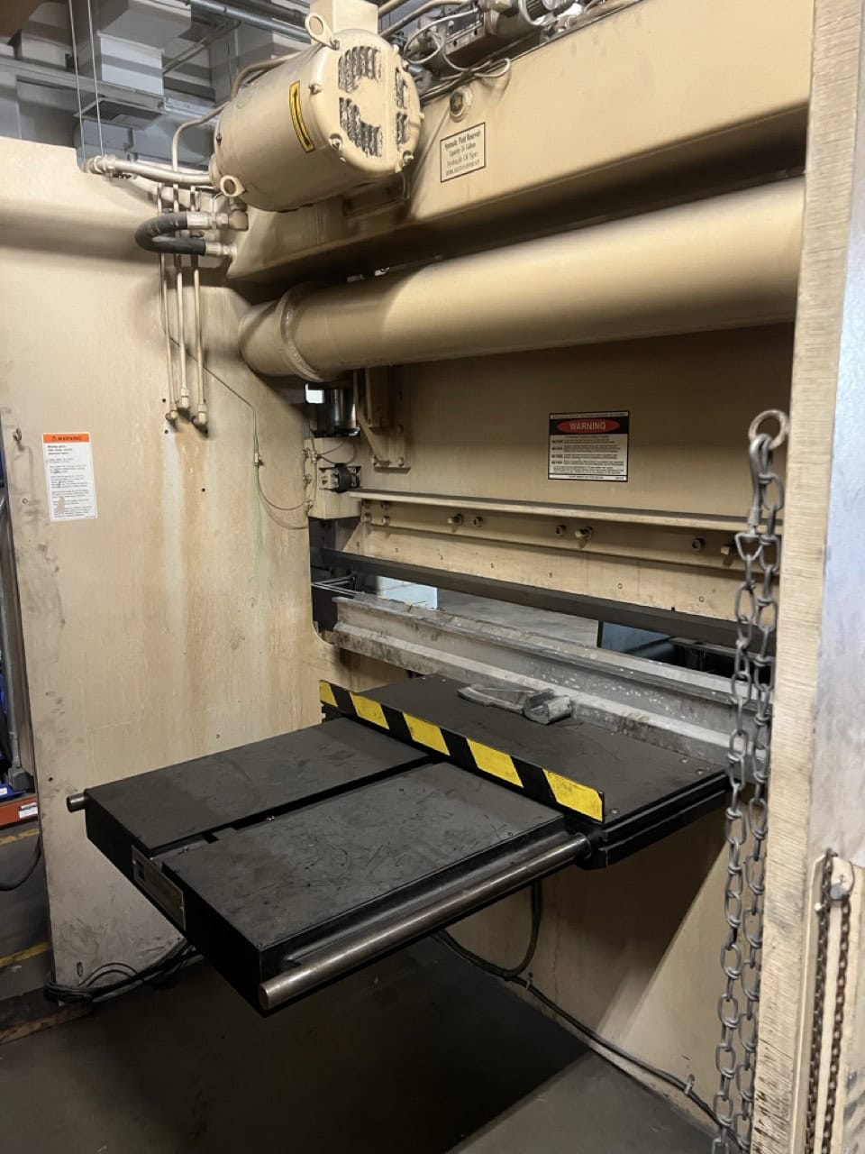 60 Ton x 8’ Wysong MTH60-96 CNC Hydraulic Press Brake -Hurco Autobend 7 Control, Bottom Die Rail - Image 5