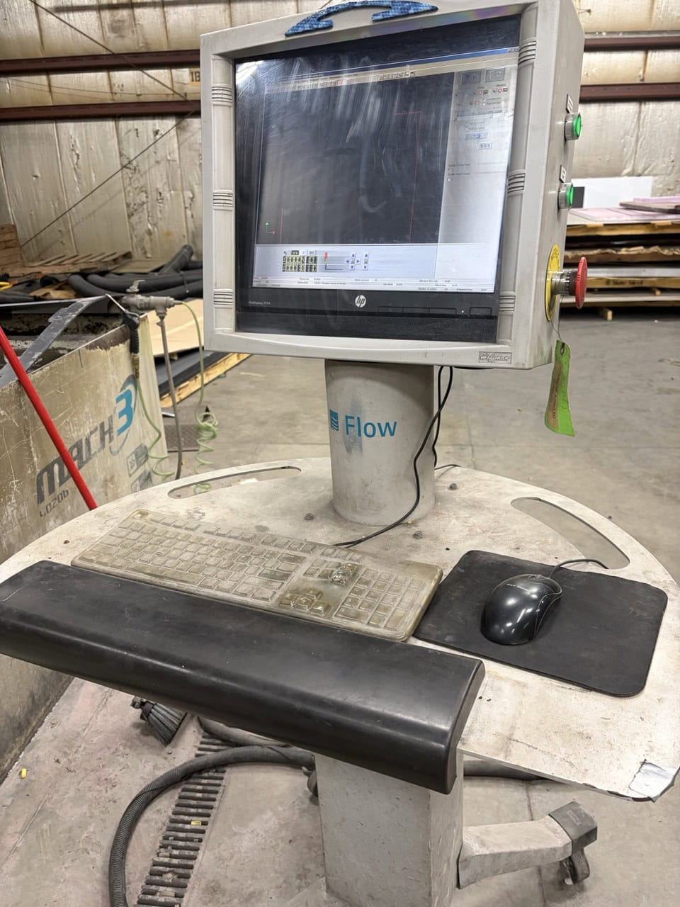 13' x 6' Flow Mach3 4020B XD CNC Waterjet, 2016 - 5-Axis XD Cutting Head - Image 5