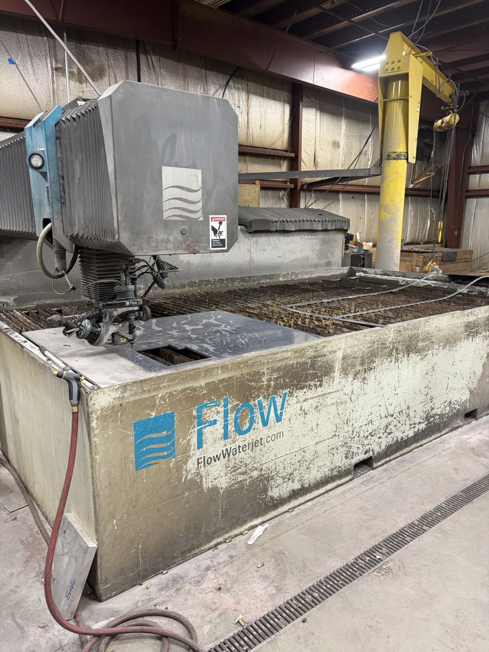 13' x 6' Flow Mach3 4020B XD CNC Waterjet, 2016 - 5-Axis XD Cutting Head - Image 9