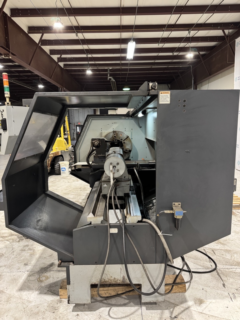 Ganesh GT-3080 BB CNC Lathe, 2015 - 10" Big Bore, Programmable Tailstock, Chip Conveyor, Steady Rest - Image 5
