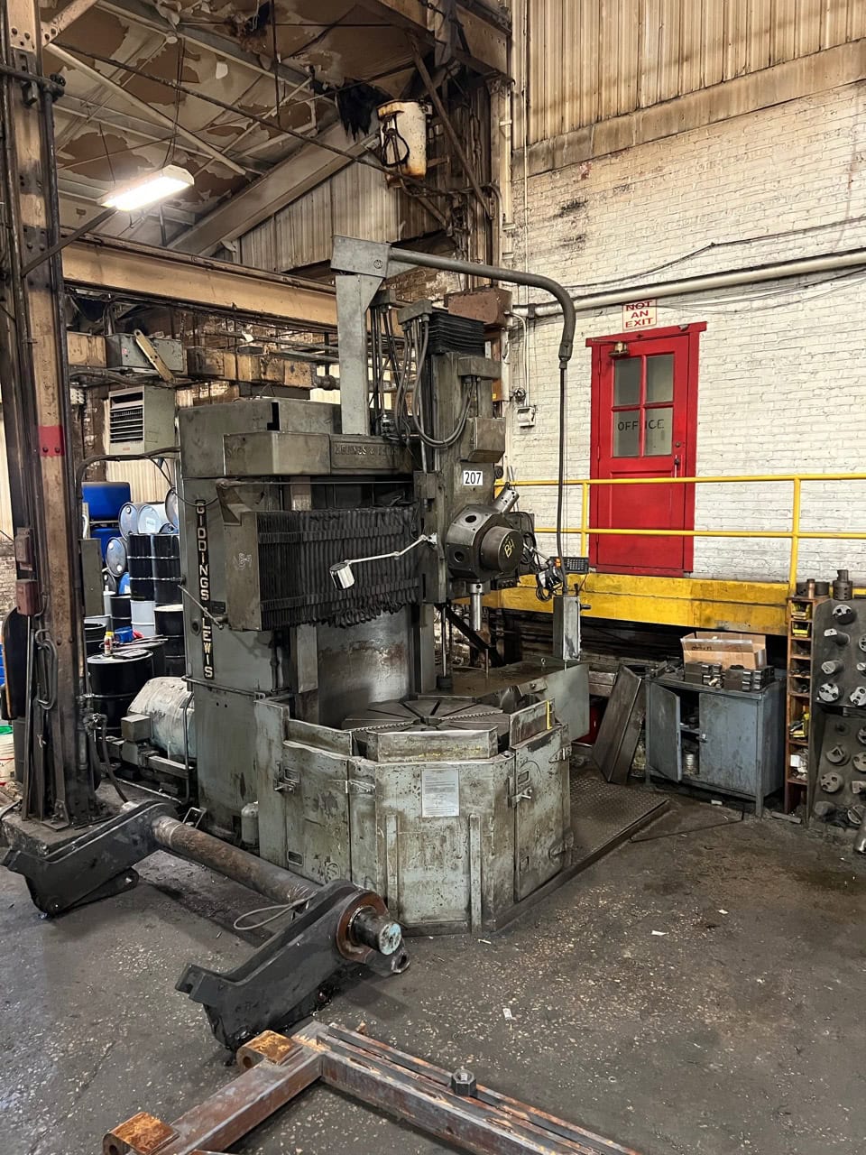 42" Giddings & Lewis 42R Vertical Turret Lathe - DRO, Power Indexing Unit, Side Head - Image 2