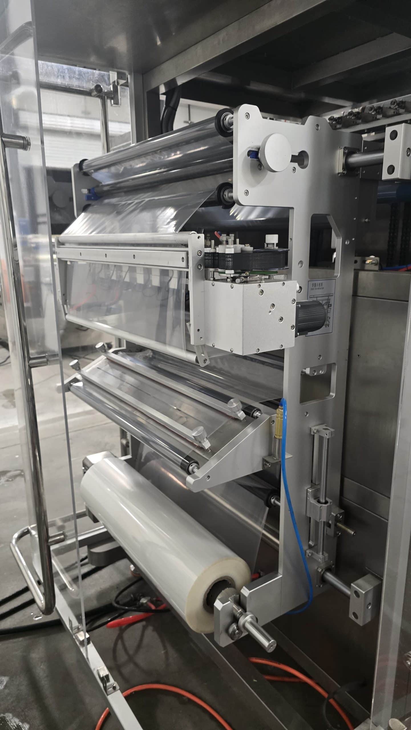 Samfull SF-720-8 8 Lane Liquid Stick Pack Machine with Counter, Cartoner, 1000L Homogenizing Mixer and Transfer Pump, 2024 - Complete Liquid Stick Pack Processing and Packaging Line - Image 10