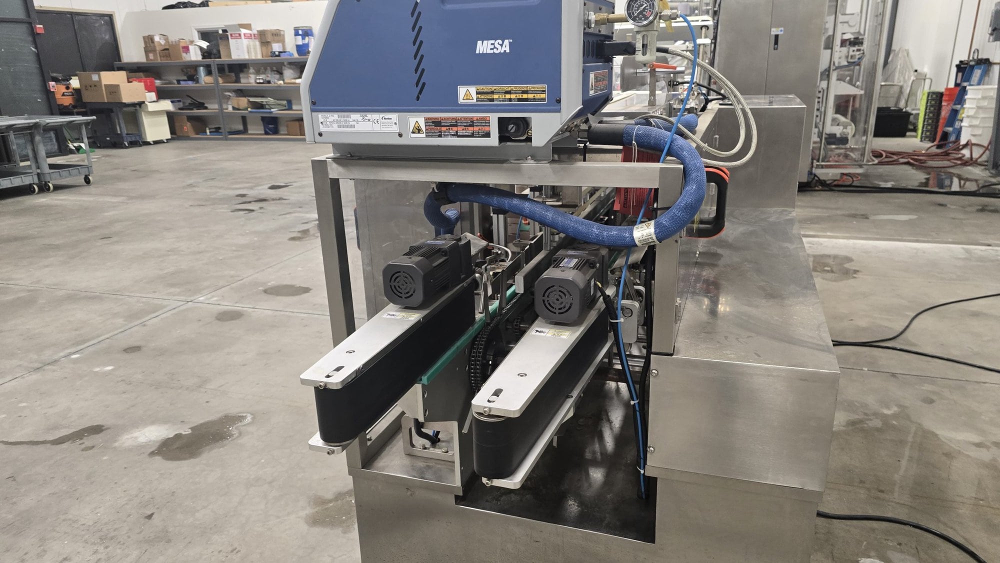 Samfull SF-720-8 8 Lane Liquid Stick Pack Machine with Counter, Cartoner, 1000L Homogenizing Mixer and Transfer Pump, 2024 - Complete Liquid Stick Pack Processing and Packaging Line - Image 12