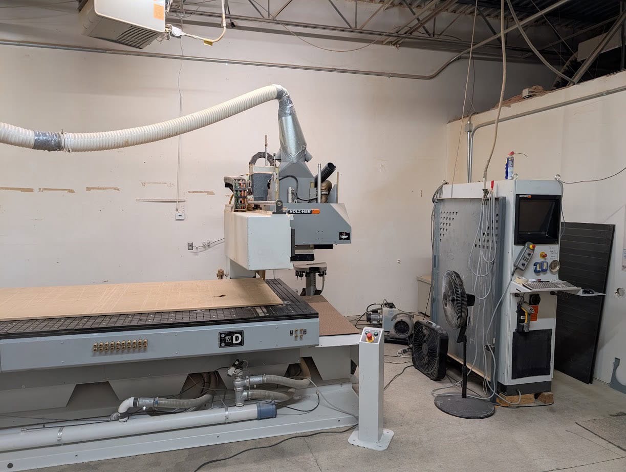5’ x 12’ Holzher Uni-Master 7226Me CNC Router, 2006 - Tool Changer, 2 Becker Pumps - Image 12