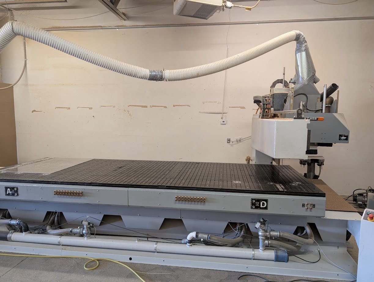 5’ x 12’ Holzher Uni-Master 7226Me CNC Router, 2006 - Tool Changer, 2 Becker Pumps - Image 5