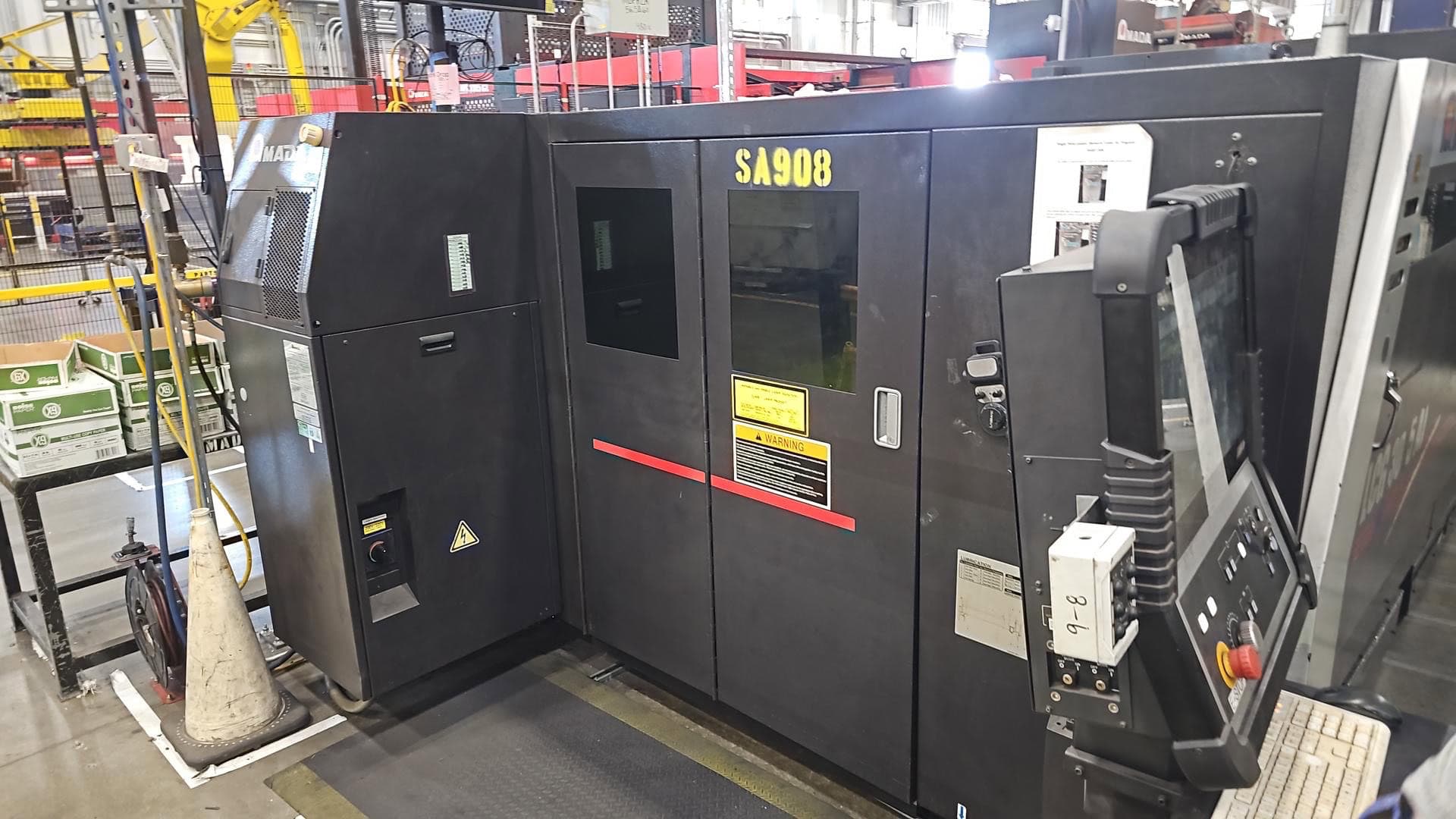 2,000 Watt Amada LCG 3015AJ Fiber Laser, 2016 - 5' x 10' tables - Image 7