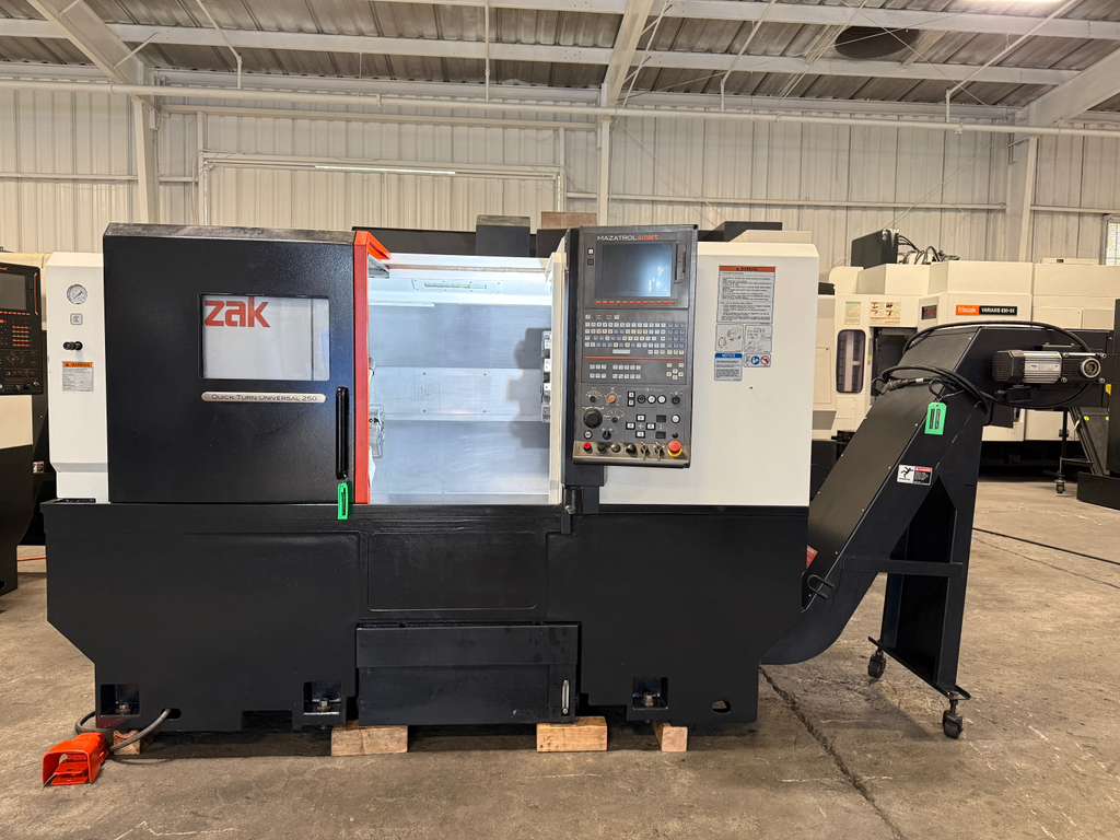 MAZAK QUICK TURN UNIVERSAL 250 CNC LATHE, 2015 - Tool Setter, Tailstock, W-Axis