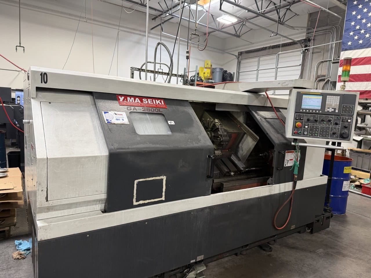 Yama Seiki GA-2800L CNC Lathe, 2010 - Tool Presetter, Chip Conveyor, Tailstock