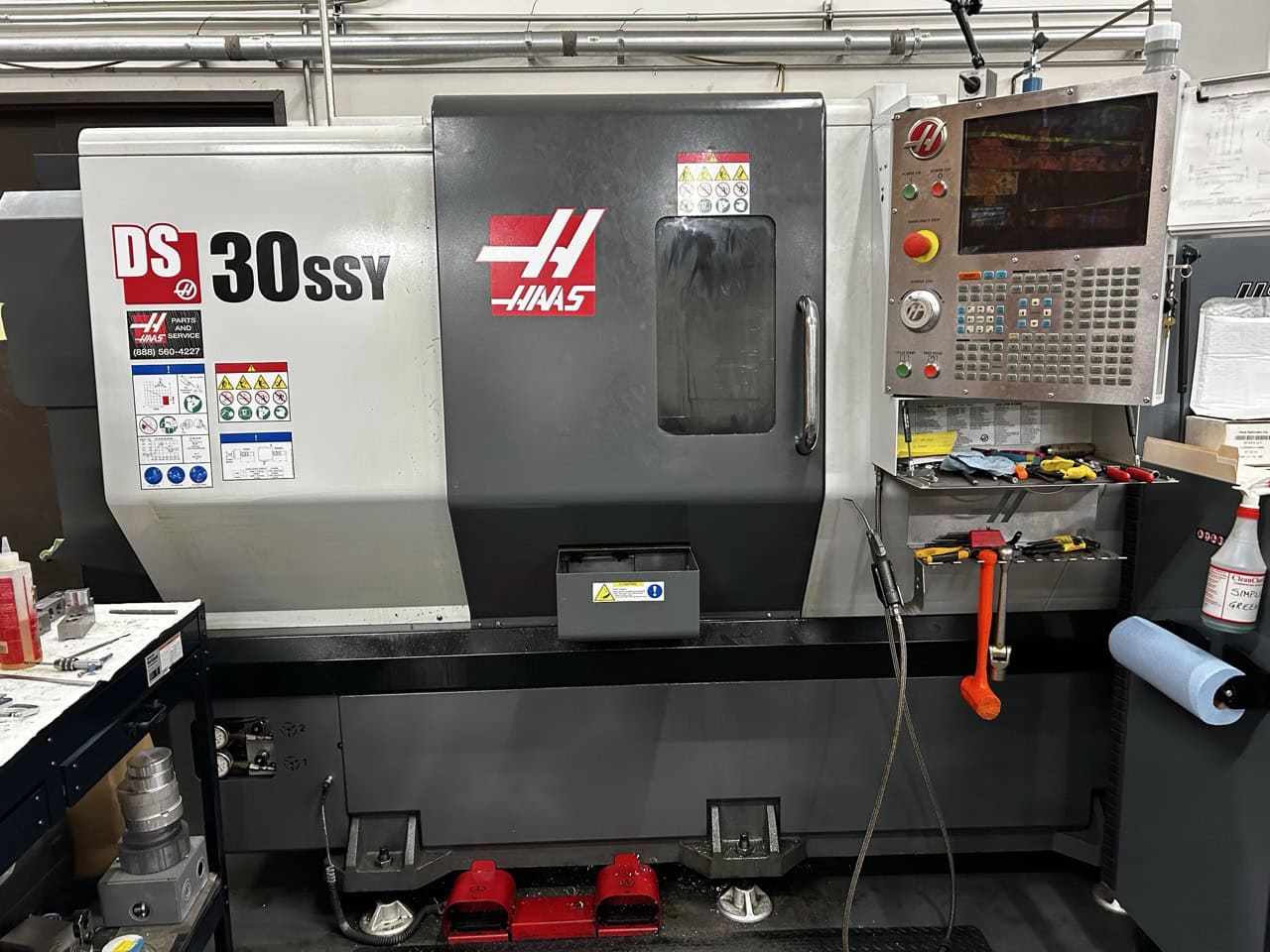 Haas DS-30SSY Multi-Axis CNC Lathe, 2016 - High Pressure Coolant, Parts Catcher