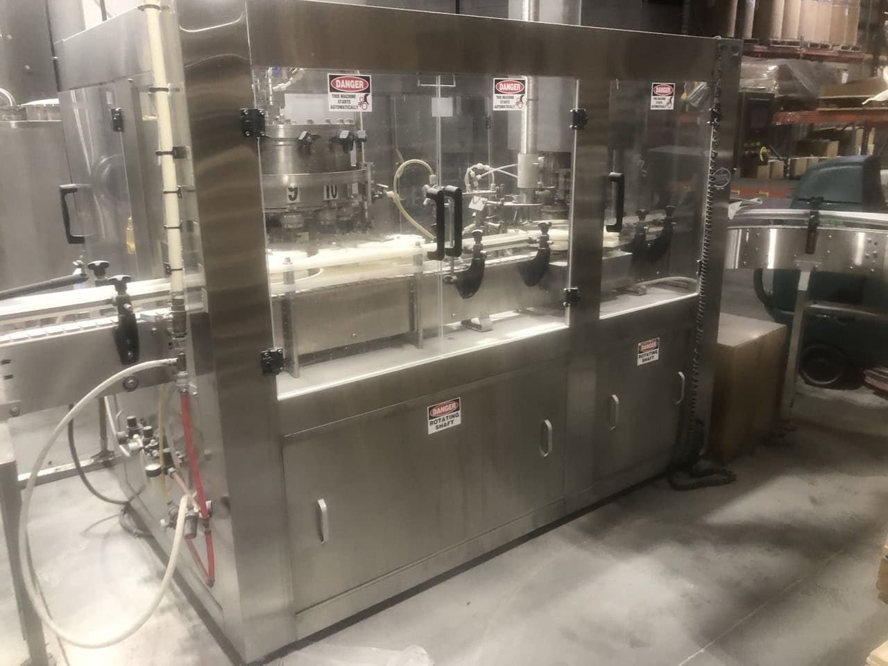 Complete Beverage Canning line with Ska Fab Depalletizer, Palmer Canner 12-1, 2015 - Equipped with Axon Sleever and Shrink Tunnel, Eastey Sleeve Wrapper and Shrink Tunnel, Dakota Water RO System, 3,000 Gallon Poly Tank, Pro-Refrigeration Glycol Chilling Unit, 30 BBL Tank, 40 BBL Tank, 60 BBL Tank