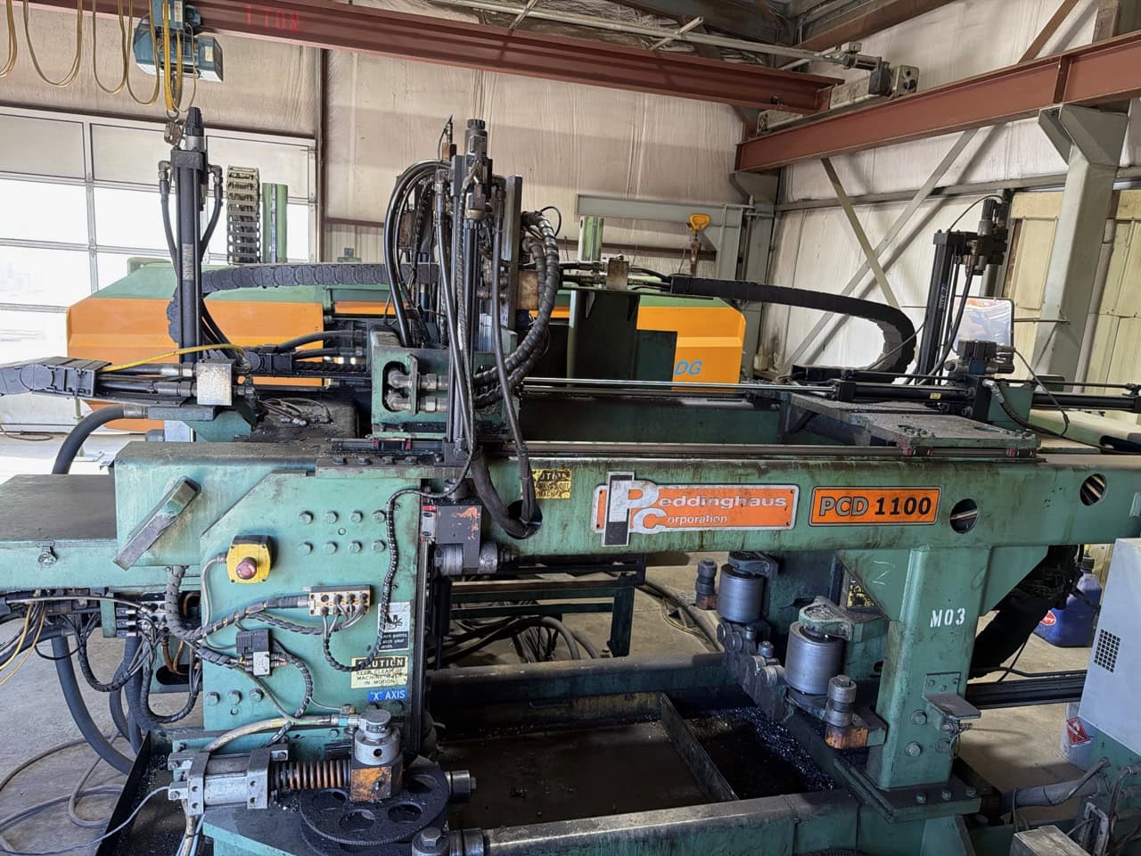 Peddinghaus PCD1100 CNC Beam Drill, 2007 - Conveyor