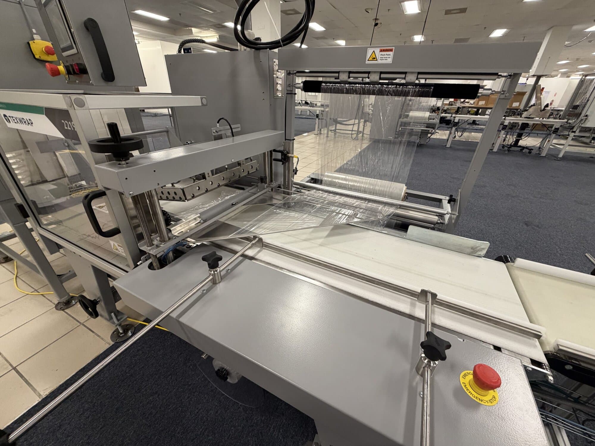 Texwrap 2219L-MTX23030 Fully Automatic In-line L-Bar Sealer and 1322 Single Chamber Shrink Tunnel, 2023 - Image 2