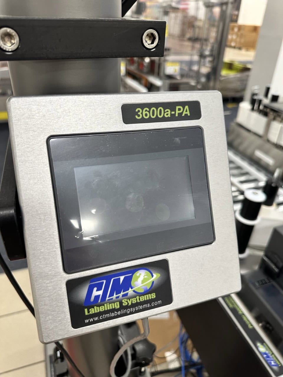 CTM 3600A-ZE511-4-2 (CTM 3600a-PA Series) Label Applicator with T-Base Stand and Tamp Home Sensor, Swing Away Tamp, Smart Tamp, 2023 - Image 7