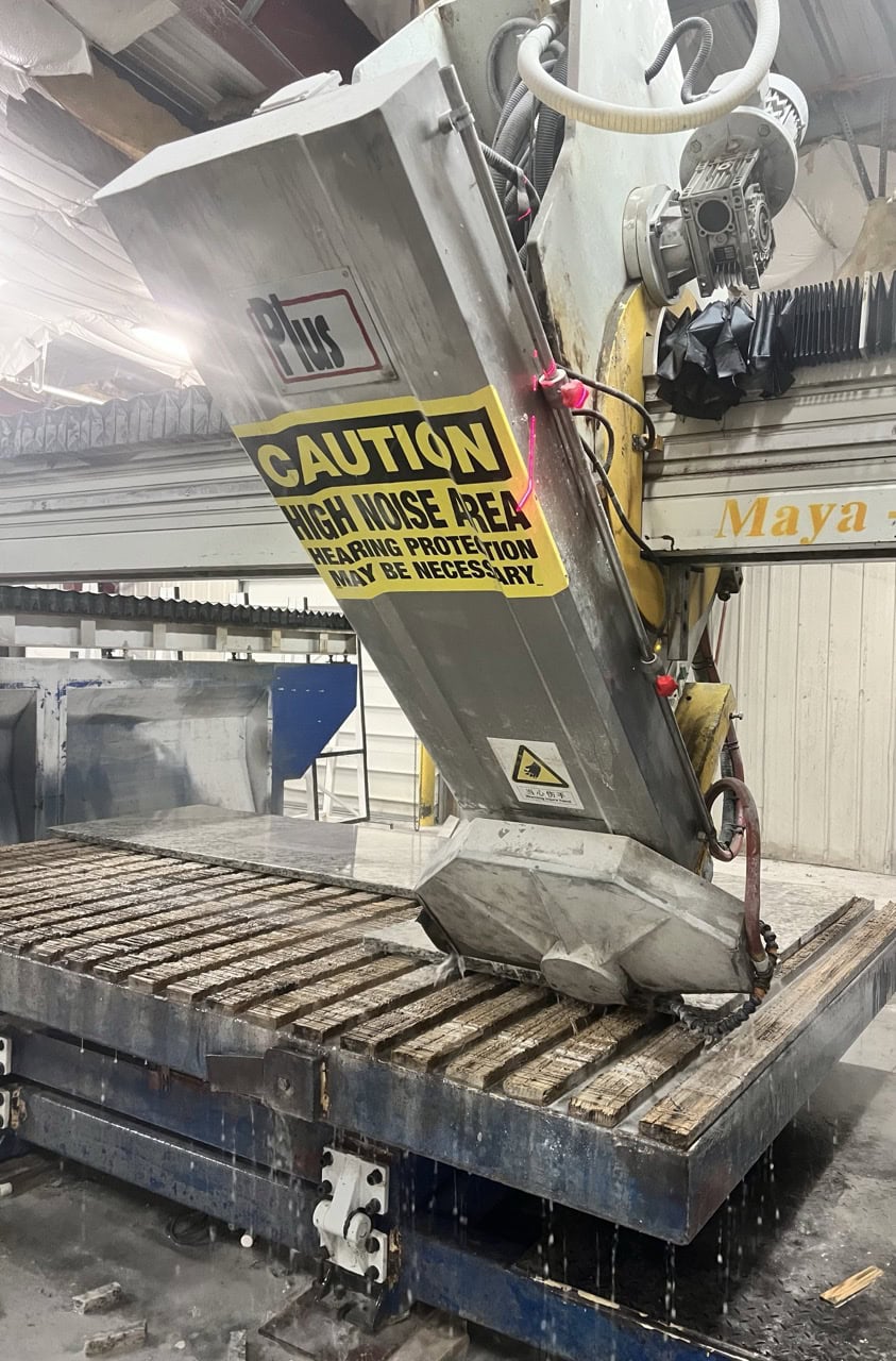7.5' x 12' Maya 625A 4 Axis CNC Granite Bridge Saw, 2014 - Image 3