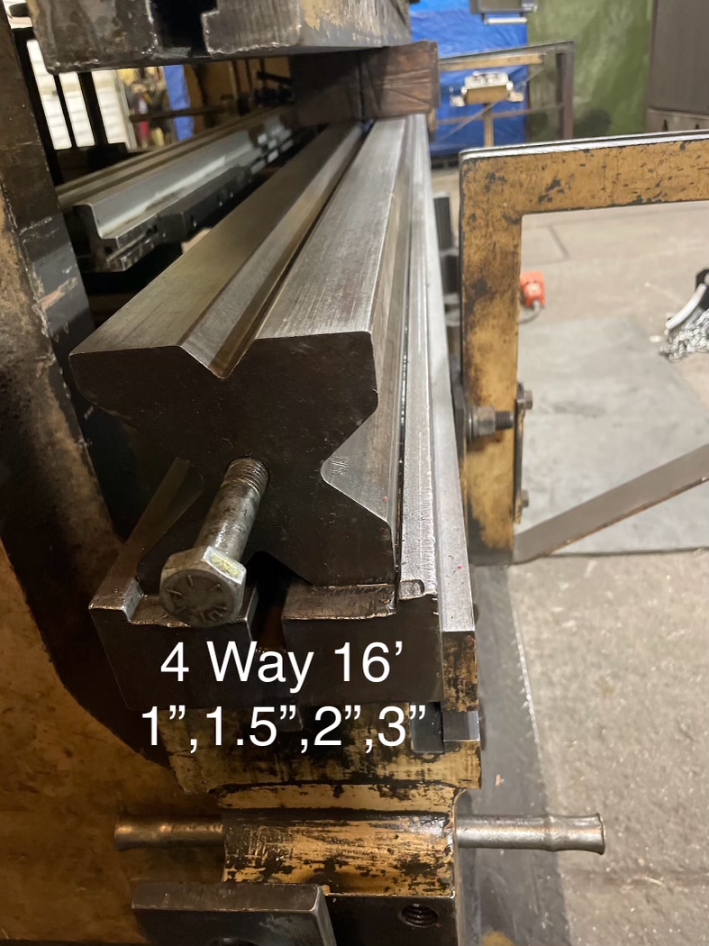 325 Ton x 16' Standard AB-325-16 CNC Press Brake, 1994 - Automec CNC Control (2 years old) Back Gauge, Tooling Included, Pit Required - Image 15