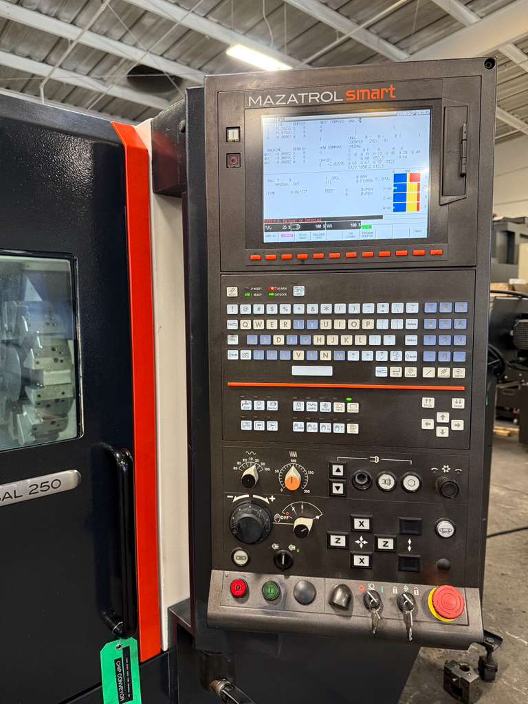 MAZAK QUICK TURN UNIVERSAL 250 CNC LATHE, 2015 - Tool Setter, Tailstock, W-Axis - Image 23