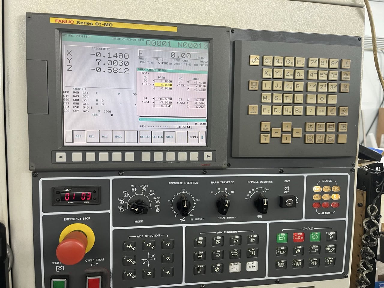 Ganesh VMC-4020 Vertical Machining Center, 2007 - 10K Spindle, Fanuc Oi Control - Image 3