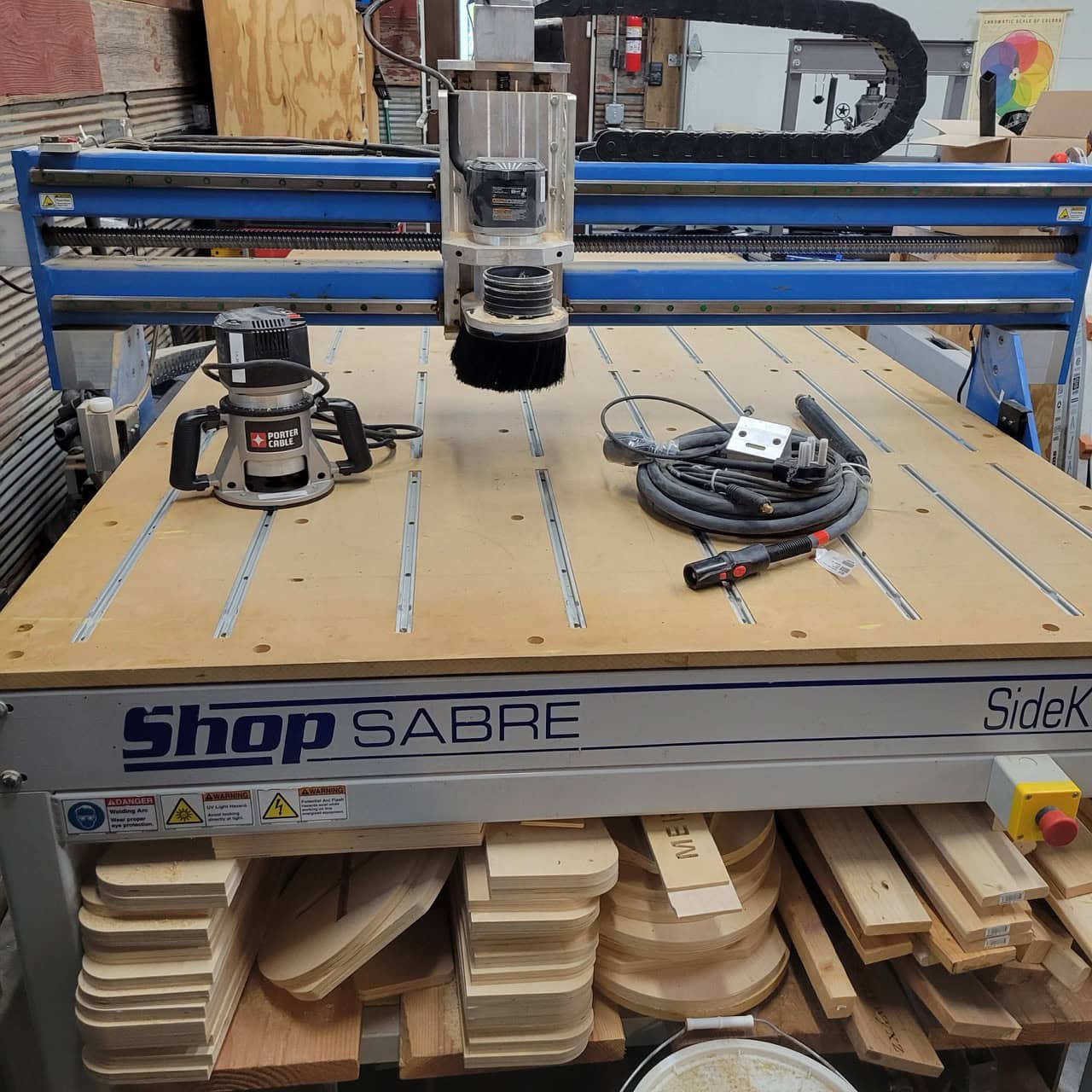 5' x 9' Shopsabre Sidekick 8 CNC Router, 2015