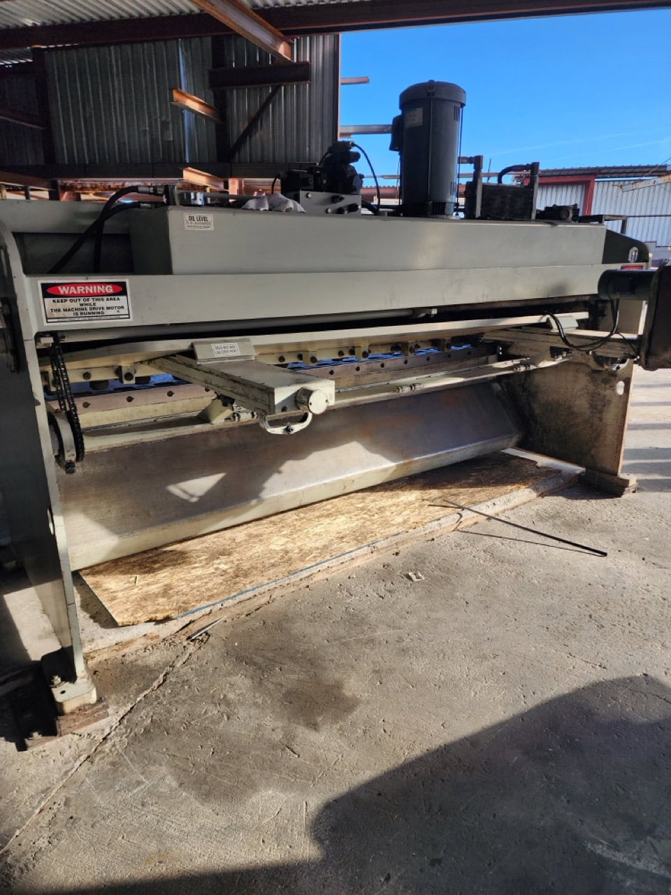 1/4" X 10' Accurshear 625010 Shear, 1996 - Backgauge - Image 4