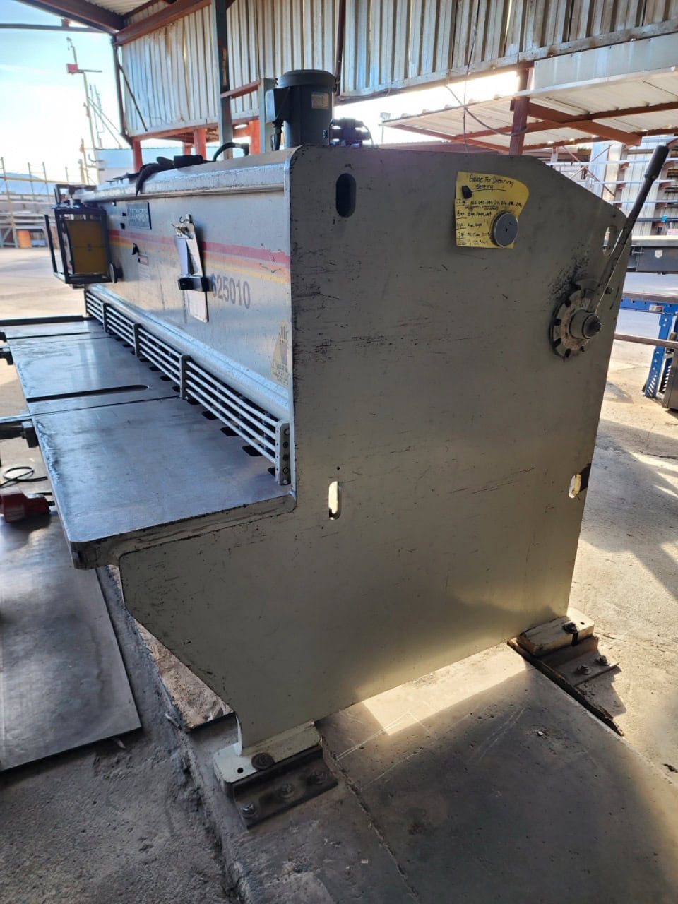 1/4" X 10' Accurshear 625010 Shear, 1996 - Backgauge - Image 5