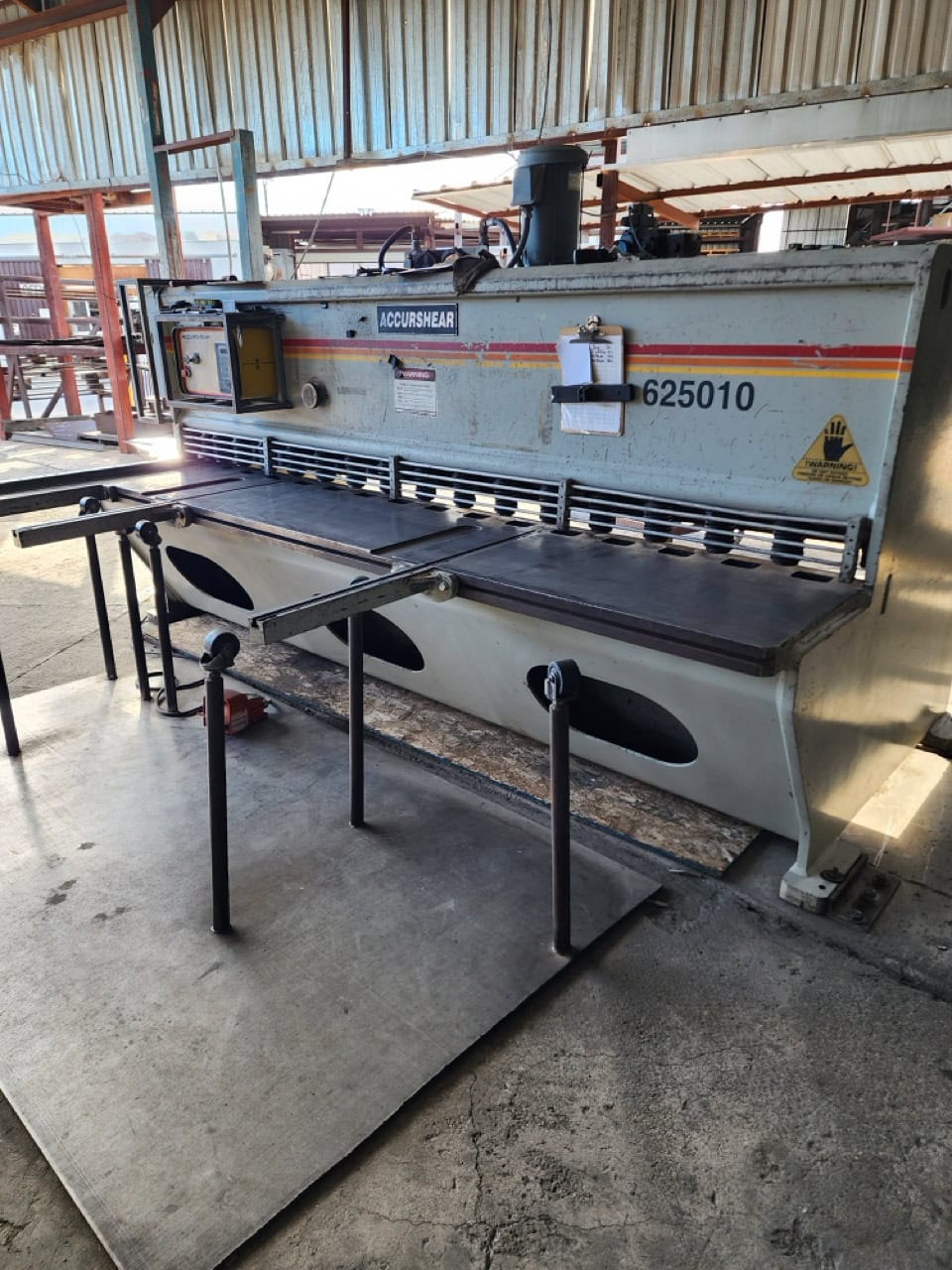 1/4" X 10' Accurshear 625010 Shear, 1996 - Backgauge - Image 6