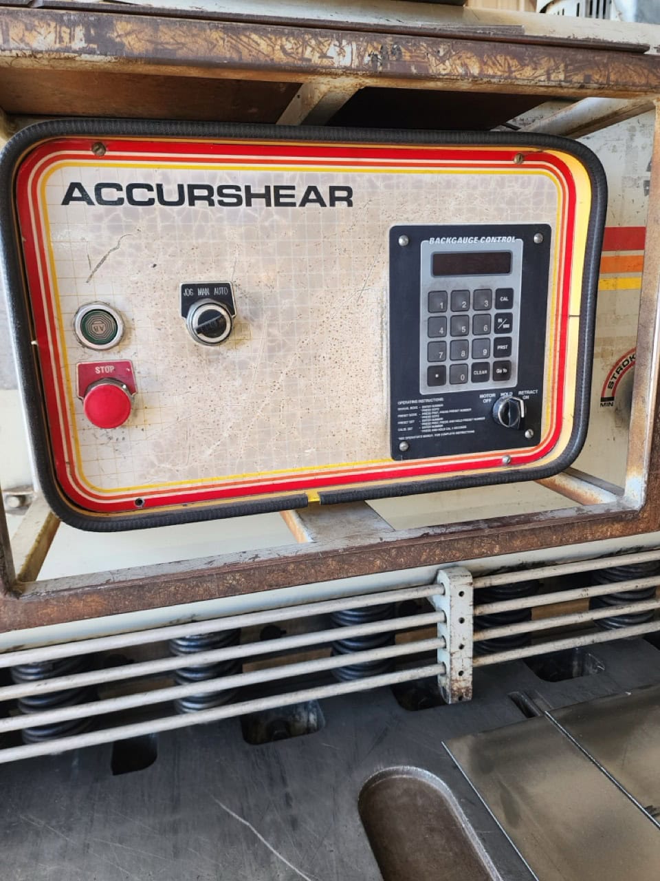 1/4" X 10' Accurshear 625010 Shear, 1996 - Backgauge - Image 7
