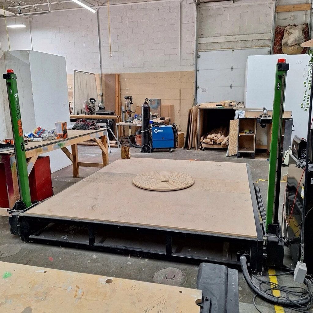 8' x 8' Frog3D FrogWire III 5-Axis CNC Hot Wire Foam Cutter, 2021 - G-Code, Servo Motors - Image 2