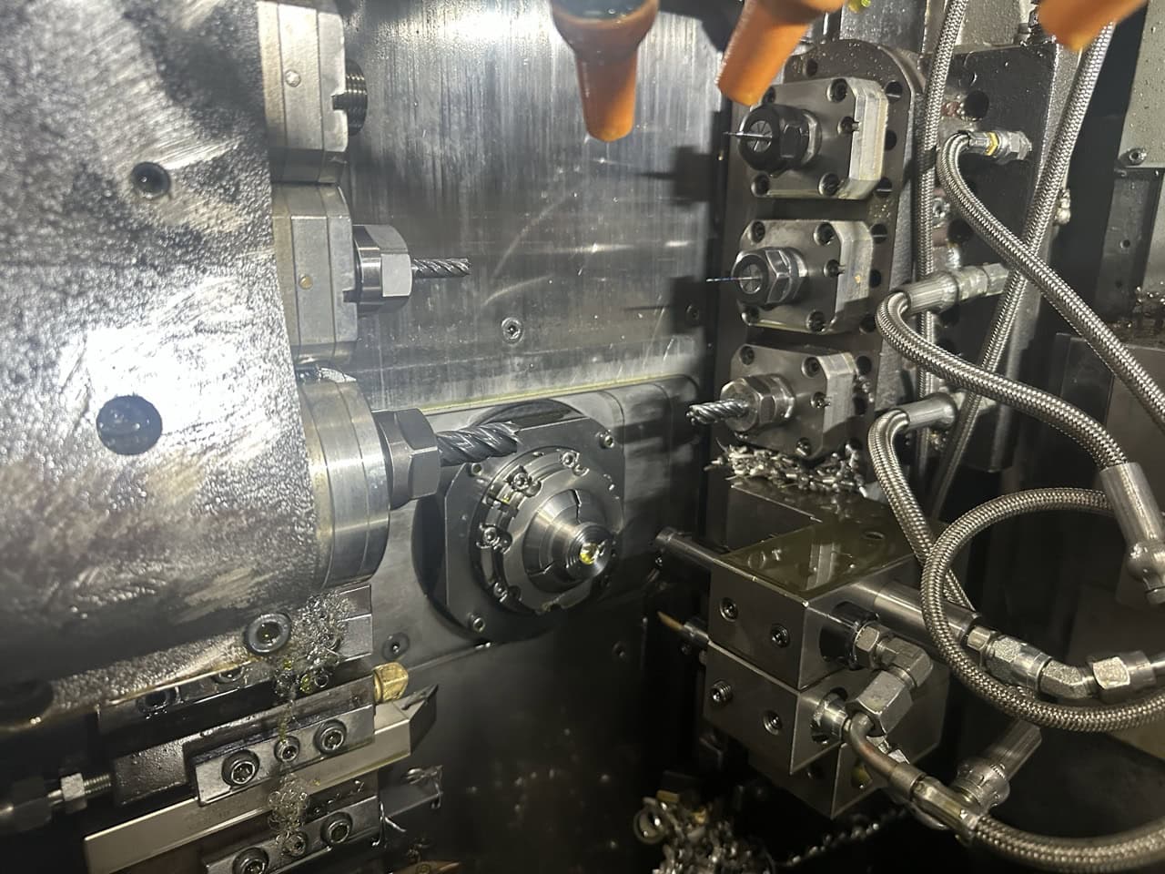 Tsugami SS32 32mm CNC Swiss Lathe, 2010- Fire Supression, Mist Collector, Bar Feeder - Image 4