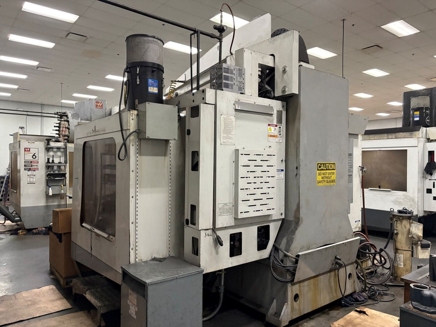 Haas VF-6/50 VMC, 2006- Thru Spindle Coolant, Chip Auger, Wired for Probes - Image 4